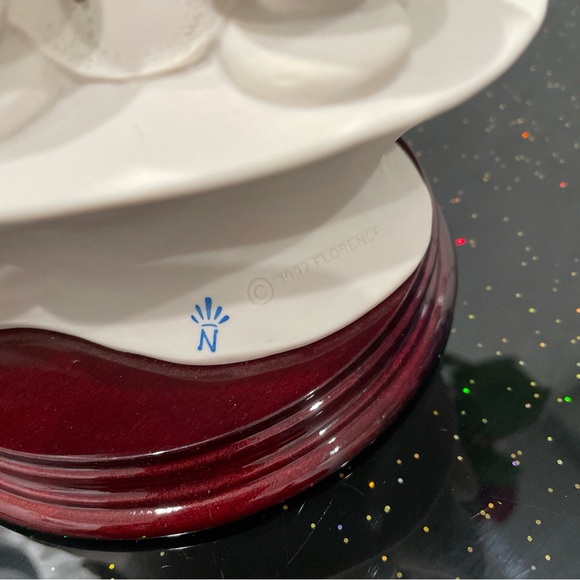 Giuseppe Armani Vintage Capodimonte Figurine " Bride on Balaustre" #0885F MINT - Picture 7 of 9